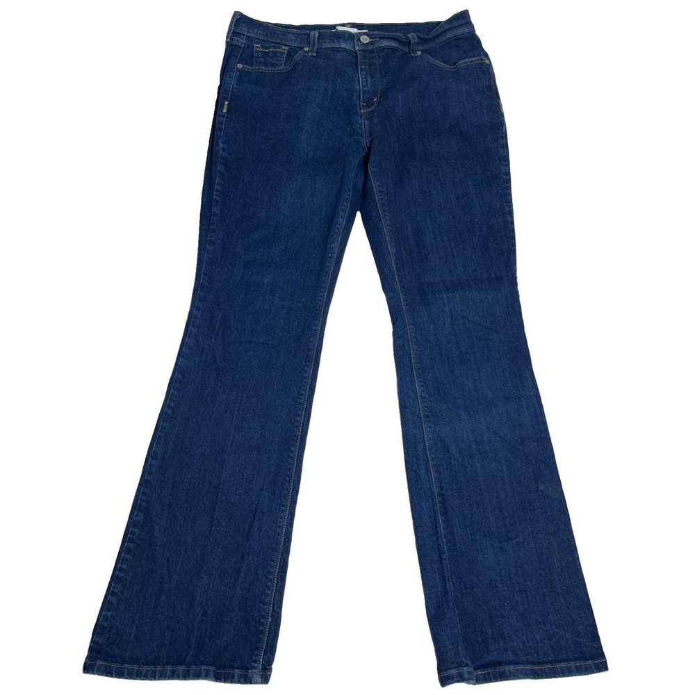 Levi's 515 Dark Wash Bootcut Stretch Women's 14L (34x33) EUC Rodeo Cowgirl Rodeo